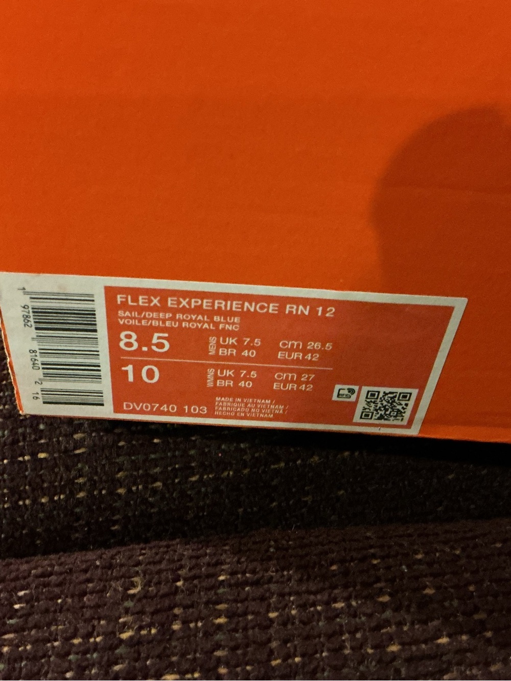 Nike Flex Experience Run 12. Brand new in box:No Lid. Men’s 8.5 Women’s 10. - Picture 8 of 8